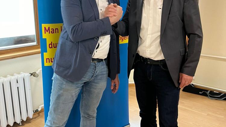 Matthias Fallenstein zusammen mit Tim Wagner MdB